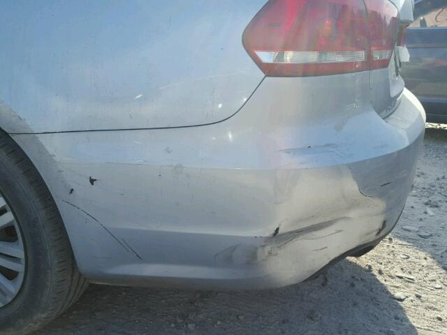 1VWAP7A38EC002602 - 2014 VOLKSWAGEN PASSAT S ვერცხლისფერი ფოტო 10