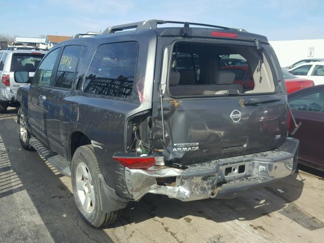 5N1AA08B84N744506 - 2004 NISSAN ARMADA SE GRAY photo 3