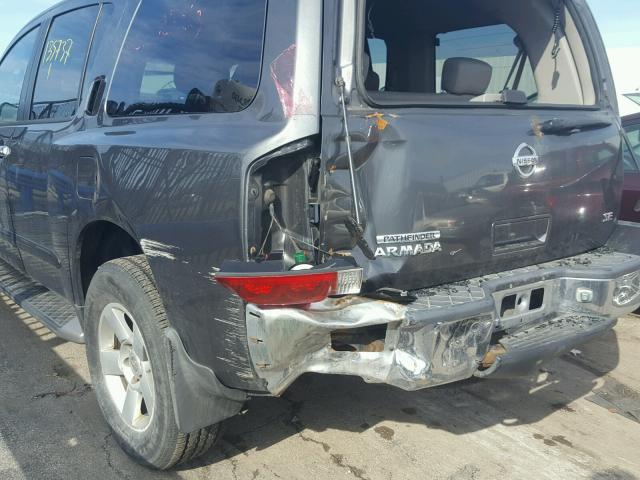 5N1AA08B84N744506 - 2004 NISSAN ARMADA SE GRAY photo 9