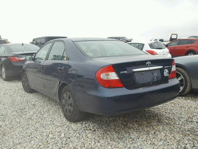 4T1BE32KX3U227263 - 2003 TOYOTA CAMRY LE BLUE photo 3