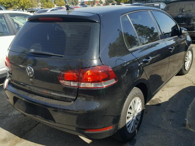 WVWDB7AJ6EW003100 - 2014 VOLKSWAGEN GOLF BLACK photo 4