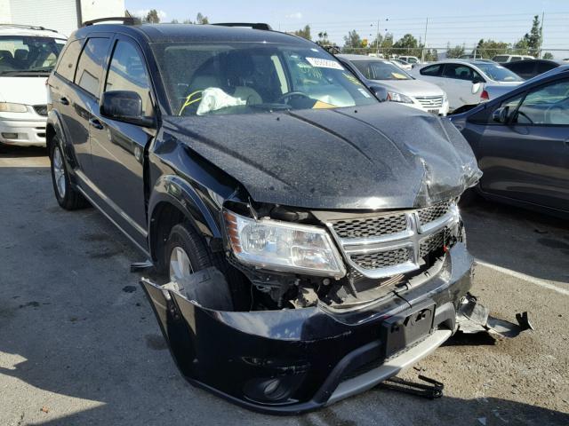 3C4PDCBGXFT697235 - 2015 DODGE JOURNEY SX BLACK photo 1