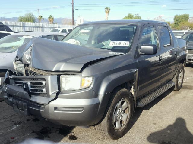 2HJYK16278H506794 - 2008 HONDA RIDGELINE GRAY photo 2