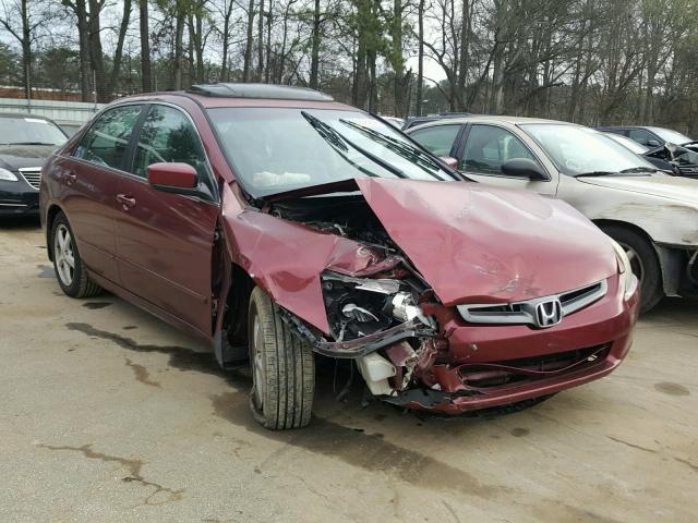 1HGCM56643A103335 - 2003 HONDA ACCORD EX MAROON photo 1