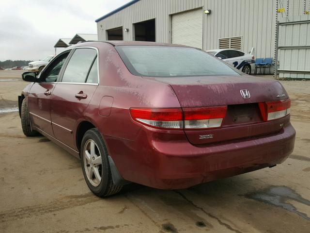 1HGCM56643A103335 - 2003 HONDA ACCORD EX MAROON photo 3