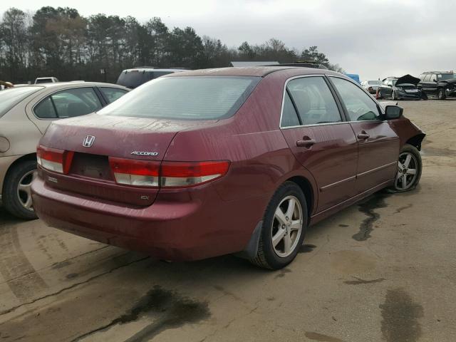 1HGCM56643A103335 - 2003 HONDA ACCORD EX MAROON photo 4