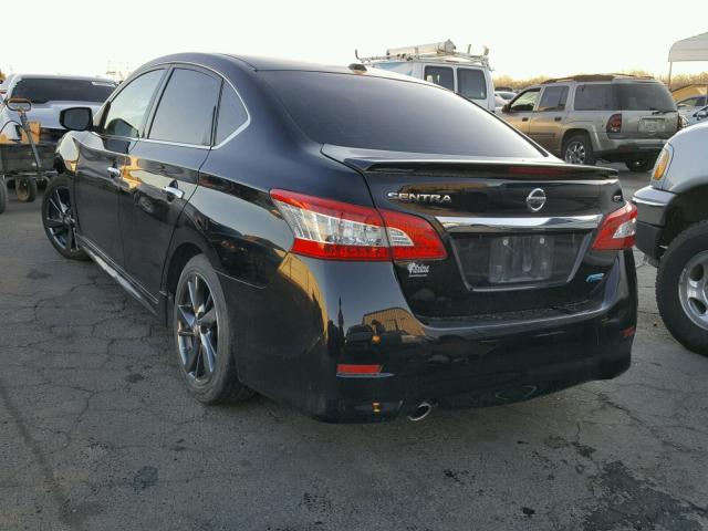 3N1AB7AP6EY252922 - 2014 NISSAN SENTRA S BLACK photo 3