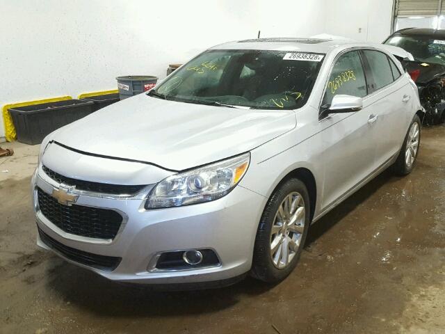 1G11H5SL7EF257977 - 2014 CHEVROLET MALIBU LTZ 银色 照片 2