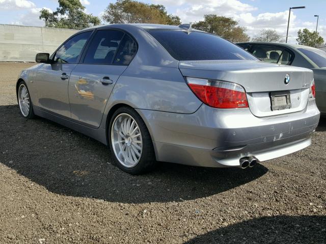 WBANB33505CN63996 - 2005 BMW 545 I SILVER photo 3