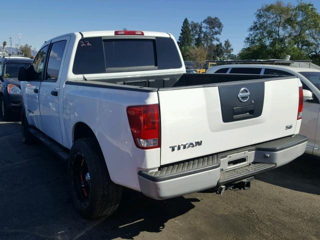 1N6AA07A75N539559 - 2005 NISSAN TITAN XE WHITE photo 3