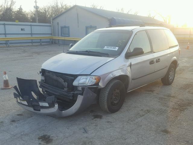 1C4GJ25302B656300 - 2002 CHRYSLER VOYAGER SILVER photo 2