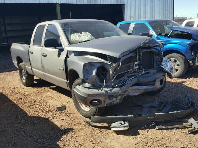 1D7HA18K68J169771 - 2008 DODGE RAM 1500 S GRAY photo 1