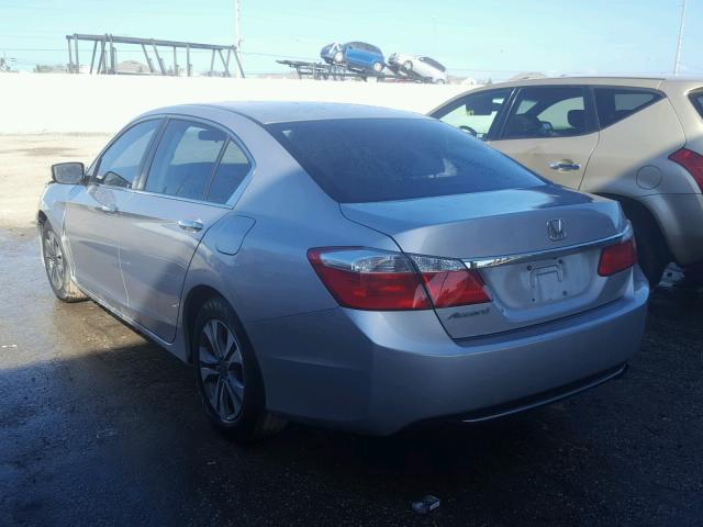 1HGCR2F36DA006385 - 2013 HONDA ACCORD LX SILVER photo 3