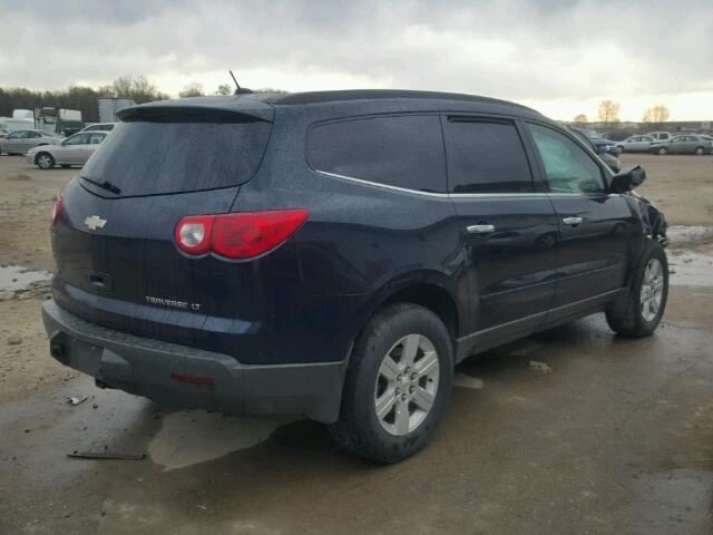 1GNKVGED2CJ132973 - 2012 CHEVROLET TRAVERSE L BLUE photo 4