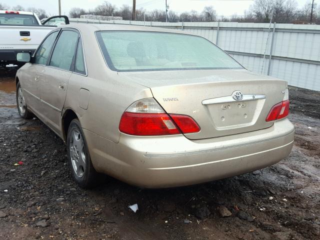 4T1BF28B13U283865 - 2003 TOYOTA AVALON XL BEIGE photo 3