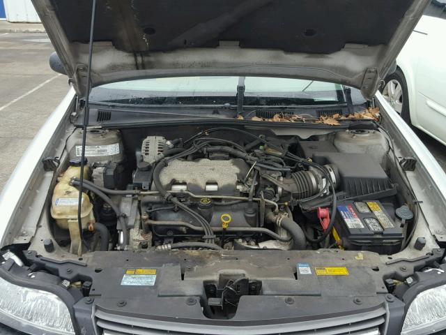 1G1ND52J216147599 - 2001 CHEVROLET MALIBU GRAY photo 7