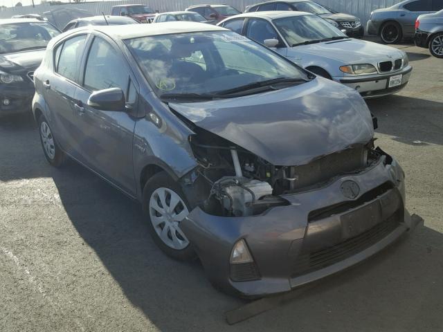 JTDKDTB35D1553653 - 2013 TOYOTA PRIUS C GRAY photo 1