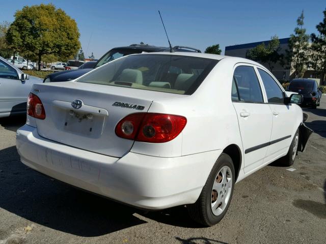 1NXBR32E76Z589683 - 2006 TOYOTA COROLLA CE WHITE photo 4