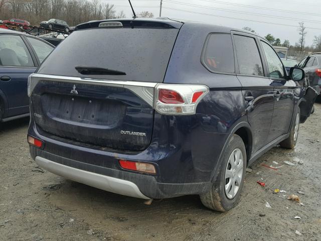 JA4AD2A35FZ009210 - 2015 MITSUBISHI OUTLANDER BLUE photo 4