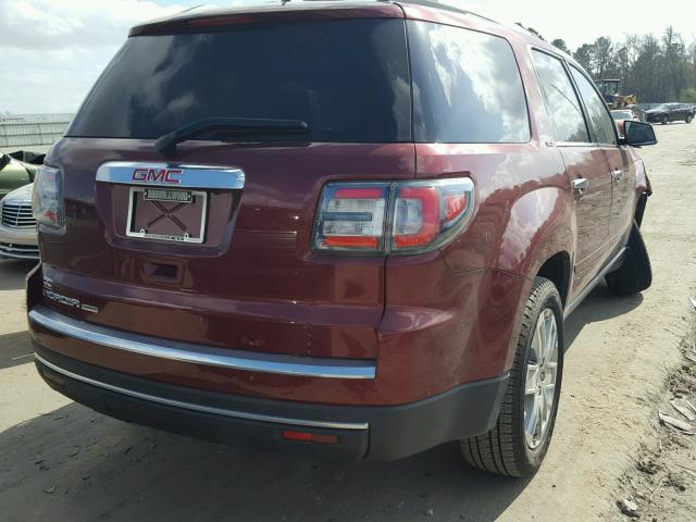 1GKKRSKD5HJ186784 - 2017 GMC ACADIA LIM BURGUNDY photo 4