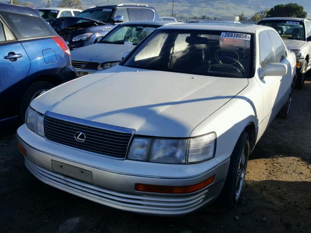 JT8UF11E7P0175922 - 1993 LEXUS LS 400 WHITE photo 2