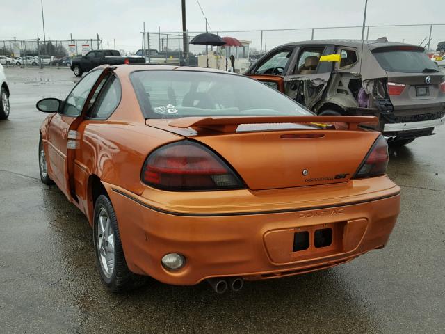 1G2NW12E43C321355 - 2003 PONTIAC GRAND AM G ORANGE photo 3