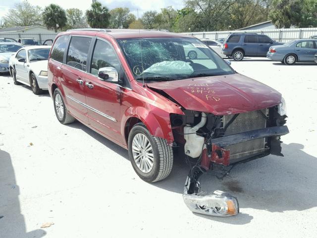 2C4RC1GG3ER280307 - 2014 CHRYSLER TOWN & COU MAROON photo 1