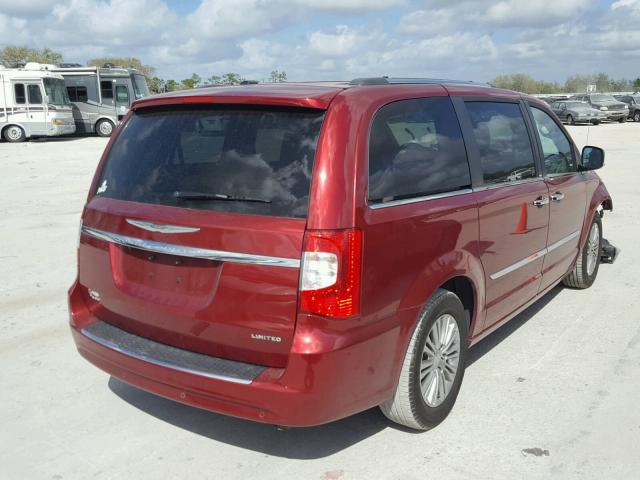 2C4RC1GG3ER280307 - 2014 CHRYSLER TOWN & COU MAROON photo 4