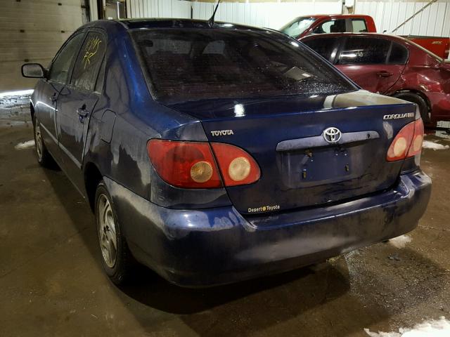 JTDBR32E460058419 - 2006 TOYOTA COROLLA CE BLUE photo 3