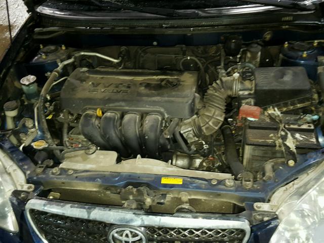 JTDBR32E460058419 - 2006 TOYOTA COROLLA CE BLUE photo 7