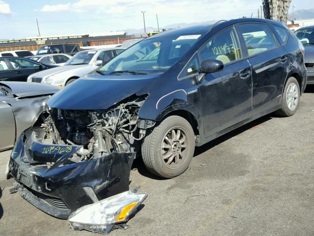 JTDZN3EU3D3229461 - 2013 TOYOTA PRIUS V BLACK photo 2