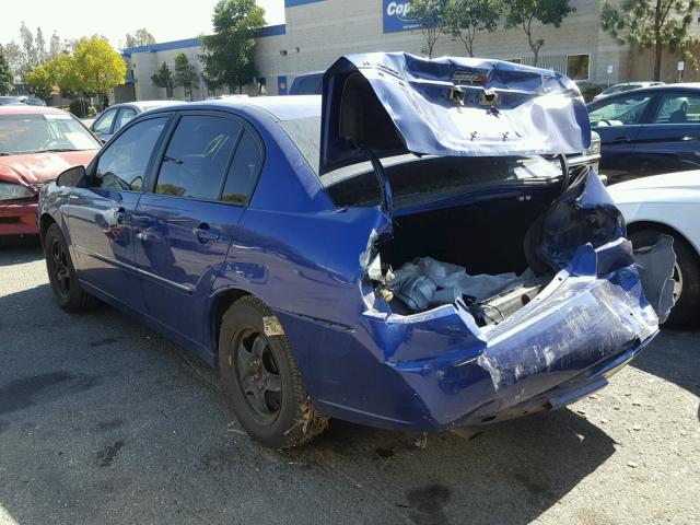 1G1ZT53F96F278342 - 2006 CHEVROLET MALIBU LT BLUE photo 3