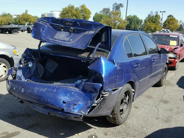 1G1ZT53F96F278342 - 2006 CHEVROLET MALIBU LT BLUE photo 4