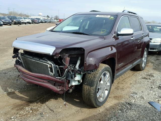 2CTFLWE54B6443193 - 2011 GMC TERRAIN SL BURGUNDY photo 2