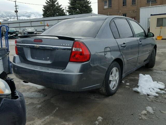 1G1ZT54875F184412 - 2005 CHEVROLET MALIBU LS ნაცრისფერი ფოტო 4