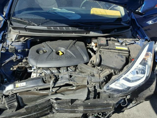 5NPDH4AE5GH786273 - 2016 HYUNDAI ELANTRA SE BLUE photo 7