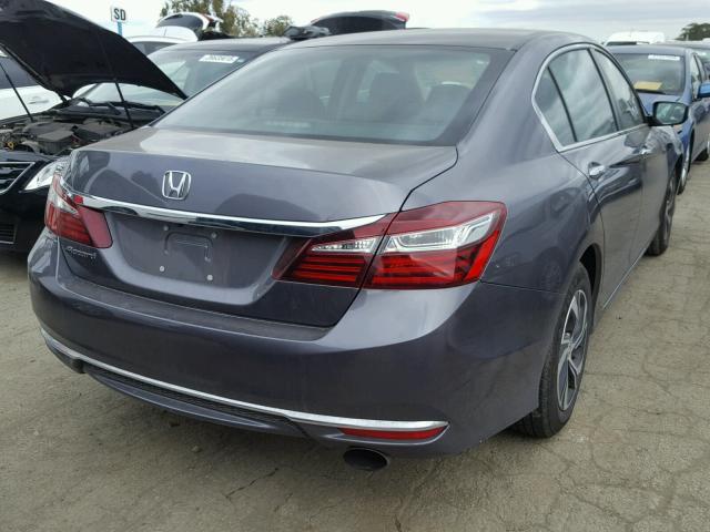 1HGCR2F37HA046884 - 2017 HONDA ACCORD LX GRAY photo 4