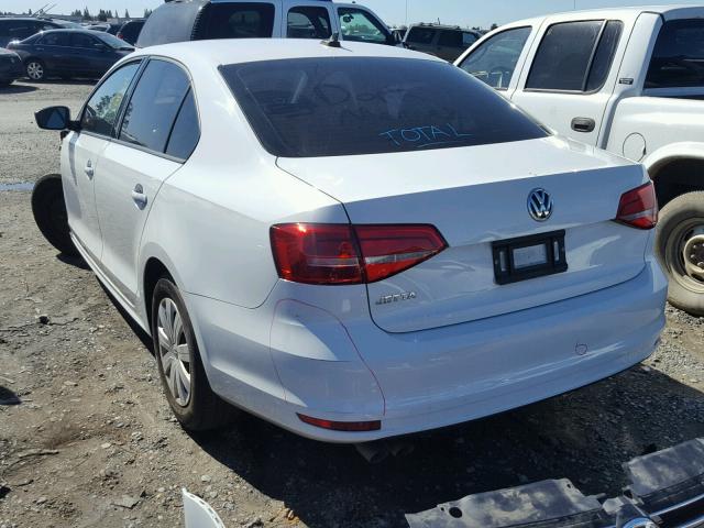 3VW2K7AJ6FM328108 - 2015 VOLKSWAGEN JETTA BASE 白色 照片 3