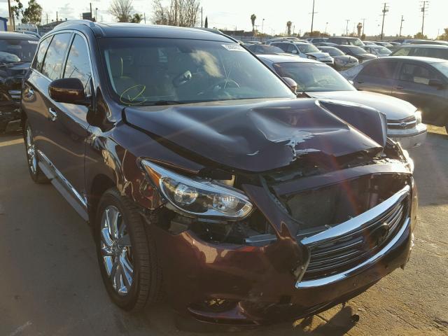 5N1AL0MNXDC327989 - 2013 INFINITI JX35 BASE MAROON photo 1