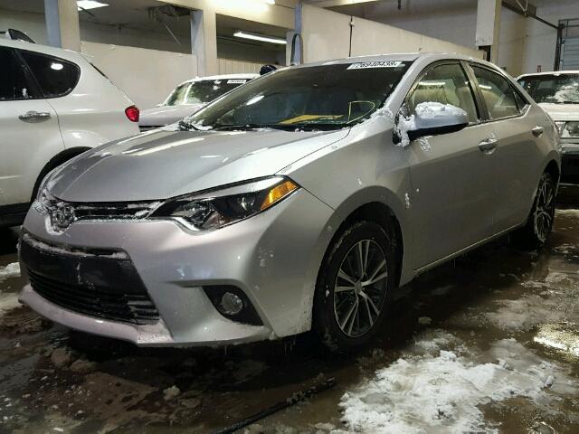 2T1BURHE1GC681285 - 2016 TOYOTA COROLLA L SILVER photo 2