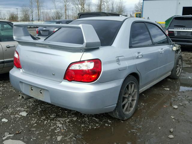 JF1GD29605G501660 - 2005 SUBARU IMPREZA WR SILVER photo 4