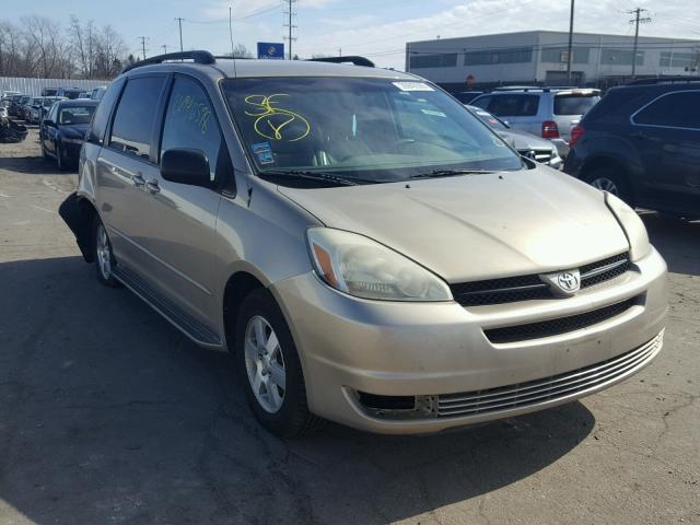 5TDZA23C25S247739 - 2005 TOYOTA SIENNA CE TAN photo 1