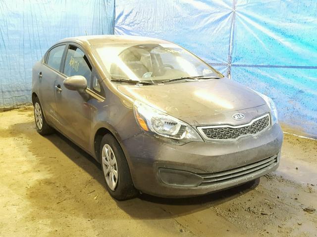 KNADN4A35D6115843 - 2013 KIA RIO EX BROWN photo 1