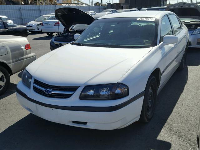 2G1WF52E739415818 - 2003 CHEVROLET IMPALA WHITE photo 2