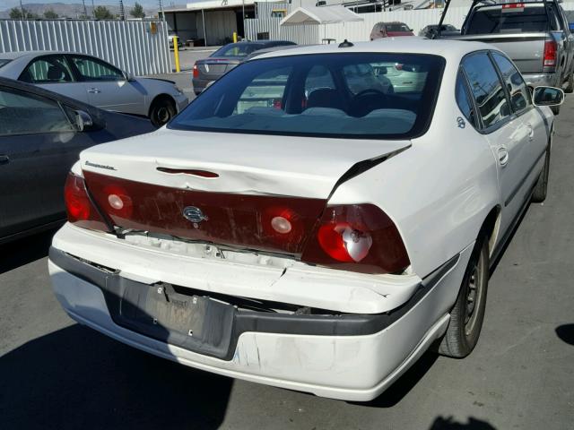 2G1WF52E739415818 - 2003 CHEVROLET IMPALA WHITE photo 4