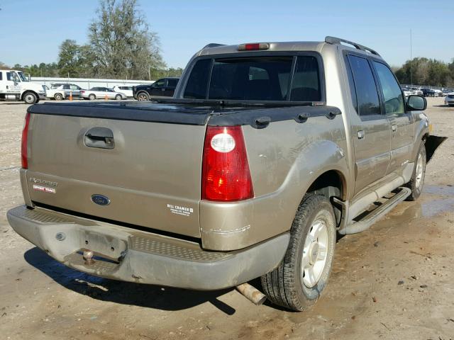 1FMZU67E52UB18522 - 2002 FORD EXPLORER S GOLD photo 4