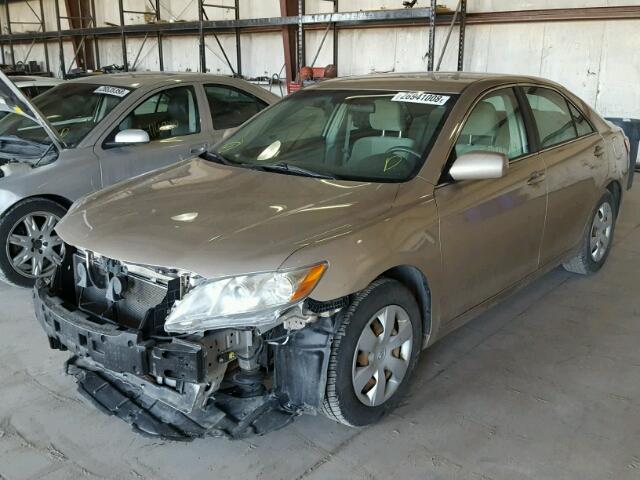 4T1BE46K07U698196 - 2007 TOYOTA CAMRY NEW GOLD photo 2