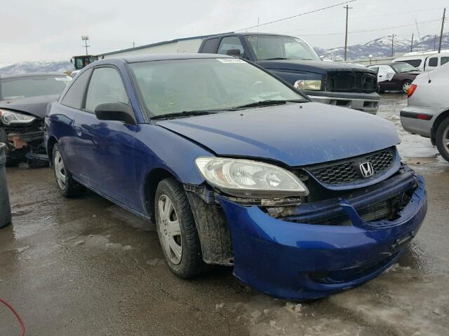 1HGEM22555L073807 - 2005 HONDA CIVIC LX BLUE photo 1