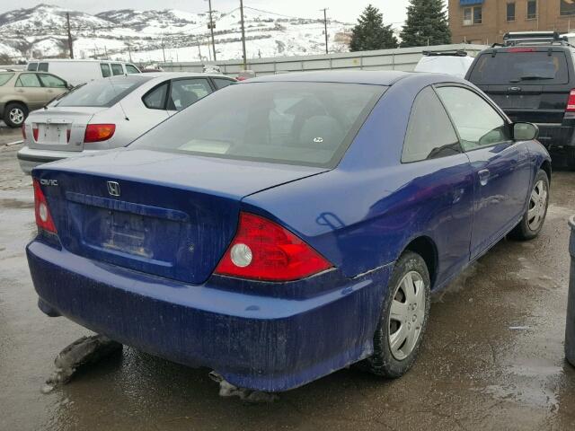 1HGEM22555L073807 - 2005 HONDA CIVIC LX BLUE photo 4