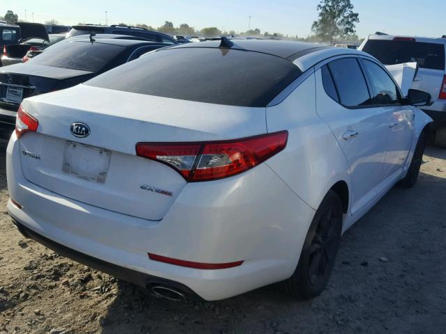 5XXGN4A63CG015122 - 2012 KIA OPTIMA EX WHITE photo 4